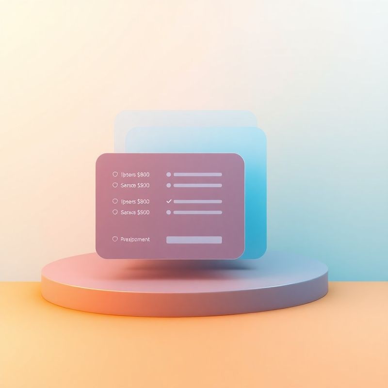 Ilustrație abstractă a planurilor de prețuri pe fundal azure